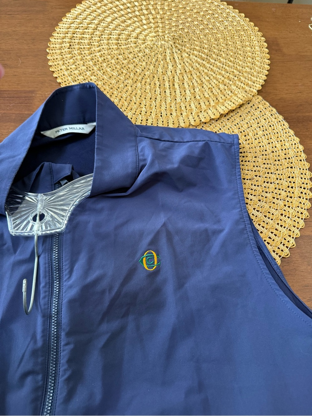 Peter Millar Dunes Navy Wind & Water Resistant Golf Vest Men’s XXL - Picture 5 of 11